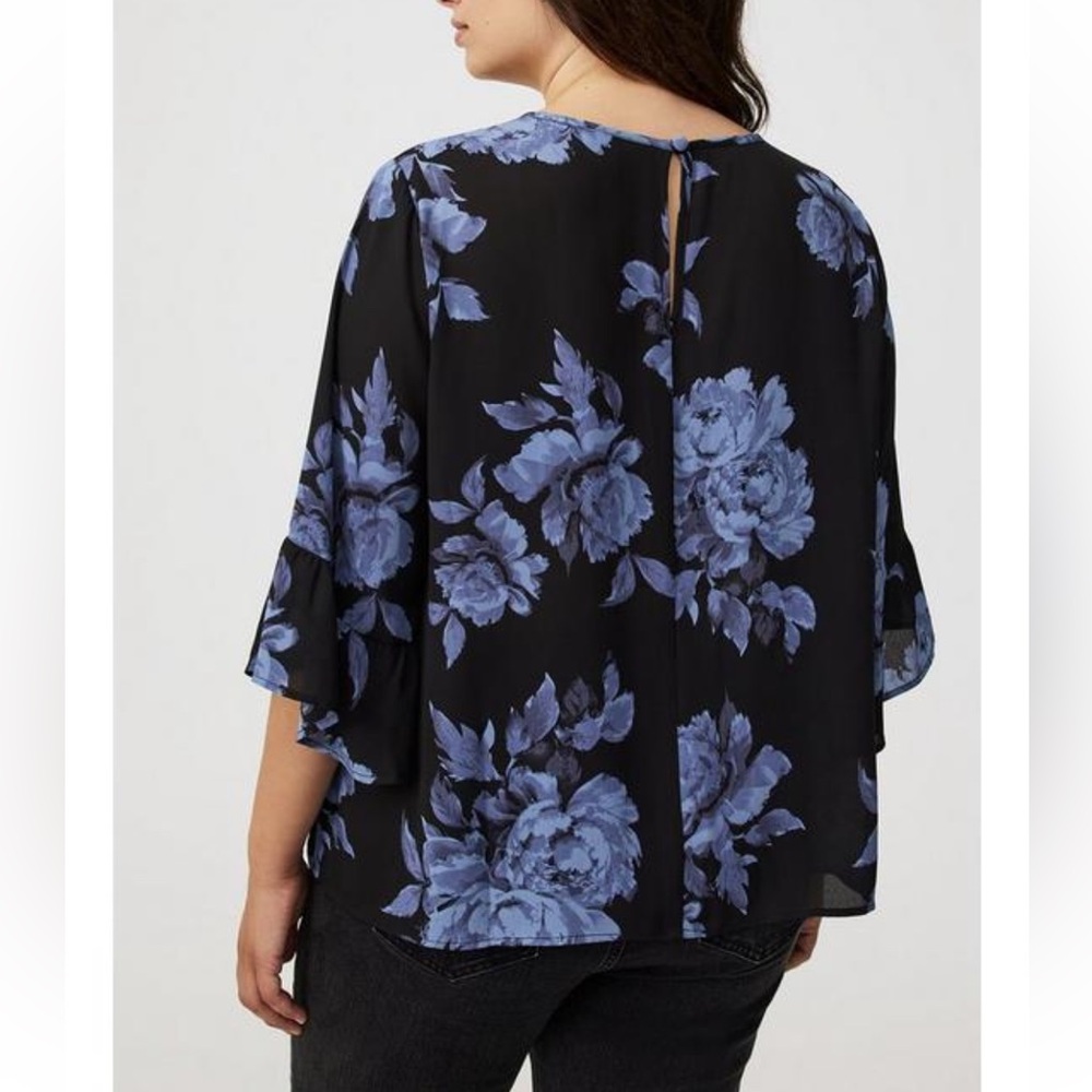 NWOT Torrid Georgette Ruffle Top - Picture 4 of 8